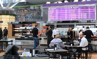 Терминале D аэропорта Борисполь были открыто кафе и два магазина Duty Free